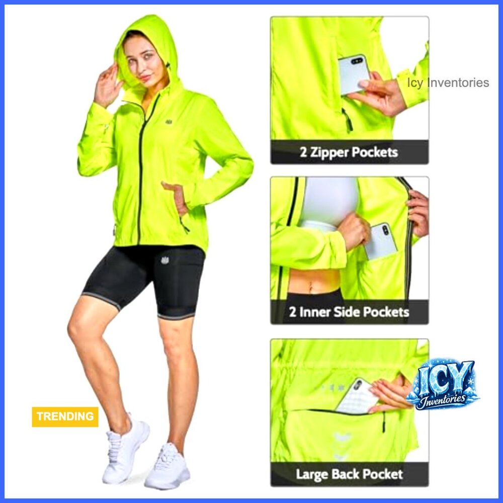 Lightweight Windproof Cycling Running Jacket Refl… - image 4